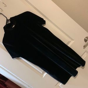 Madewell Black Velvet dress.